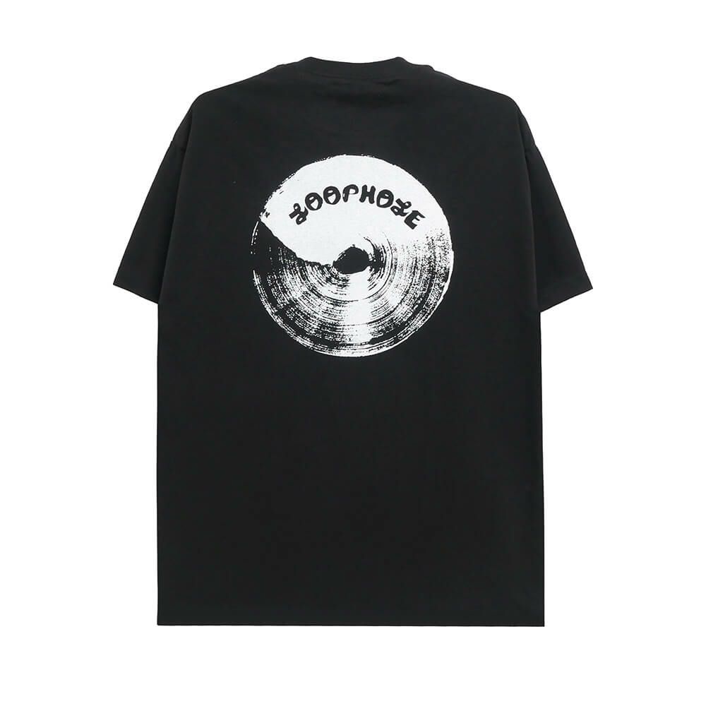 LOOP HOLE T-SHIRT ループホール Tシャツ BRUSH LOGO BLACK スケートボード スケボー 