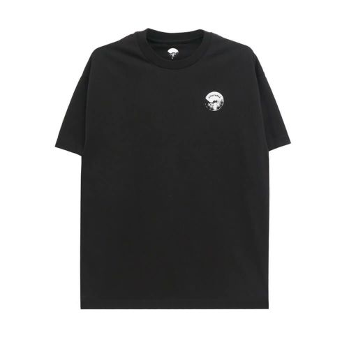 LOOP HOLE T-SHIRT ループホール Tシャツ BRUSH LOGO BLACK スケートボード スケボー 1