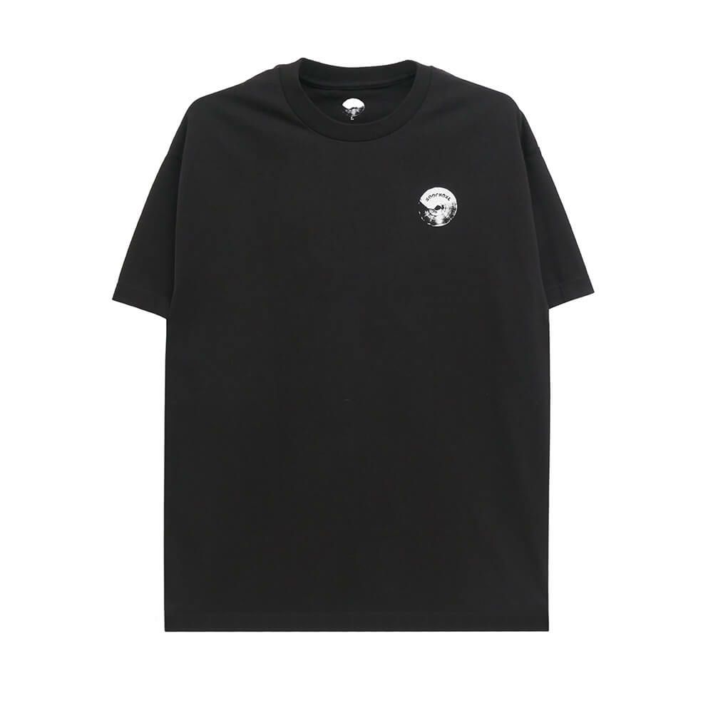 LOOP HOLE T-SHIRT ループホール Tシャツ BRUSH LOGO BLACK スケートボード スケボー 1
