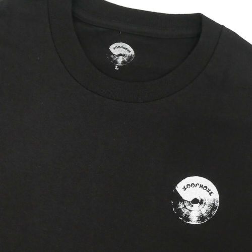 LOOP HOLE T-SHIRT ループホール Tシャツ BRUSH LOGO BLACK スケートボード スケボー 2
