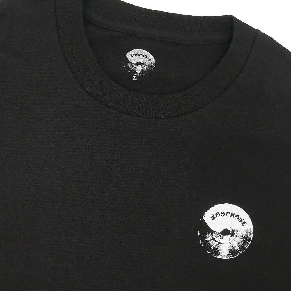 LOOP HOLE T-SHIRT ループホール Tシャツ BRUSH LOGO BLACK スケートボード スケボー 2