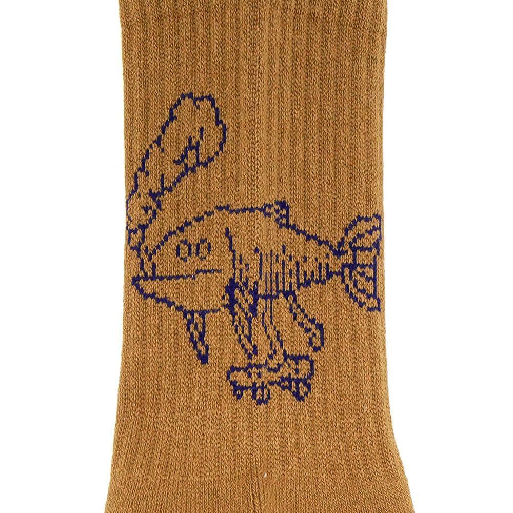 CHAOS FISHING CLUB SOCKS カオスフィッシングクラブ ソックス 靴下 1 PAC OSAKANAKUN BROWN スケートボード スケボー 4