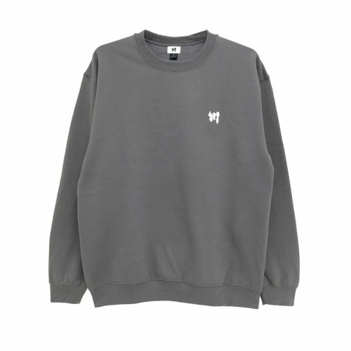  KAWA CREW SWEAT 川 トレーナー KAWA LOGO 1POINT SUMI/WHITE 刺繍ロゴ スケートボード スケボー 