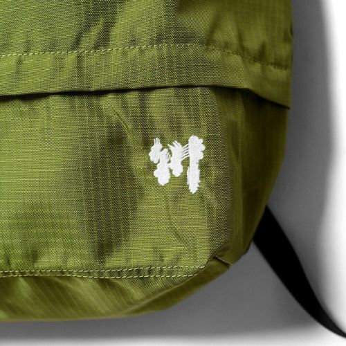 KAWA BACKPACK 川 バックパック リュック RIPSTOP KNAPSACK GREEN スケートボード スケボー 4