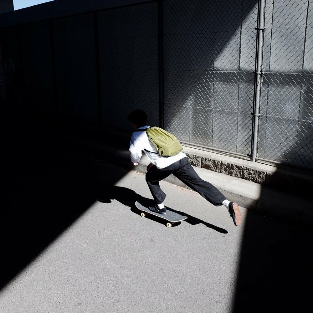 KAWA BACKPACK 川 バックパック リュック RIPSTOP KNAPSACK GREEN スケートボード スケボー 8