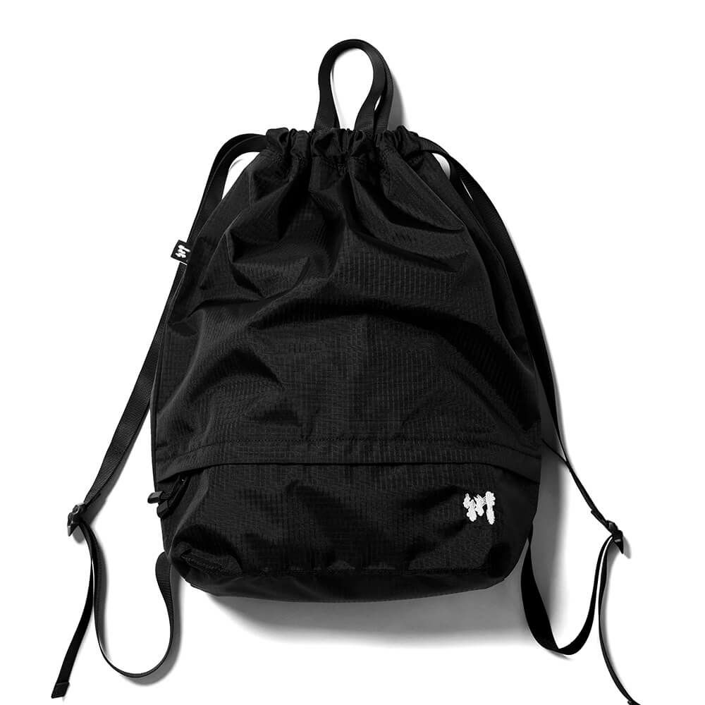 KAWA BACKPACK 川 バックパック リュック RIPSTOP KNAPSACK BLACK スケートボード スケボー 1
