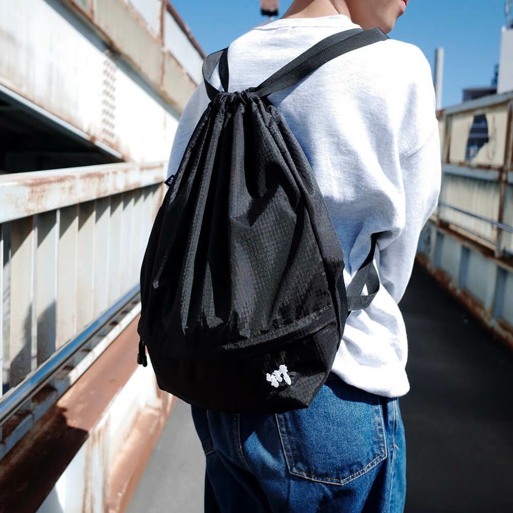 KAWA BACKPACK 川 バックパック リュック RIPSTOP KNAPSACK BLACK スケートボード スケボー 7