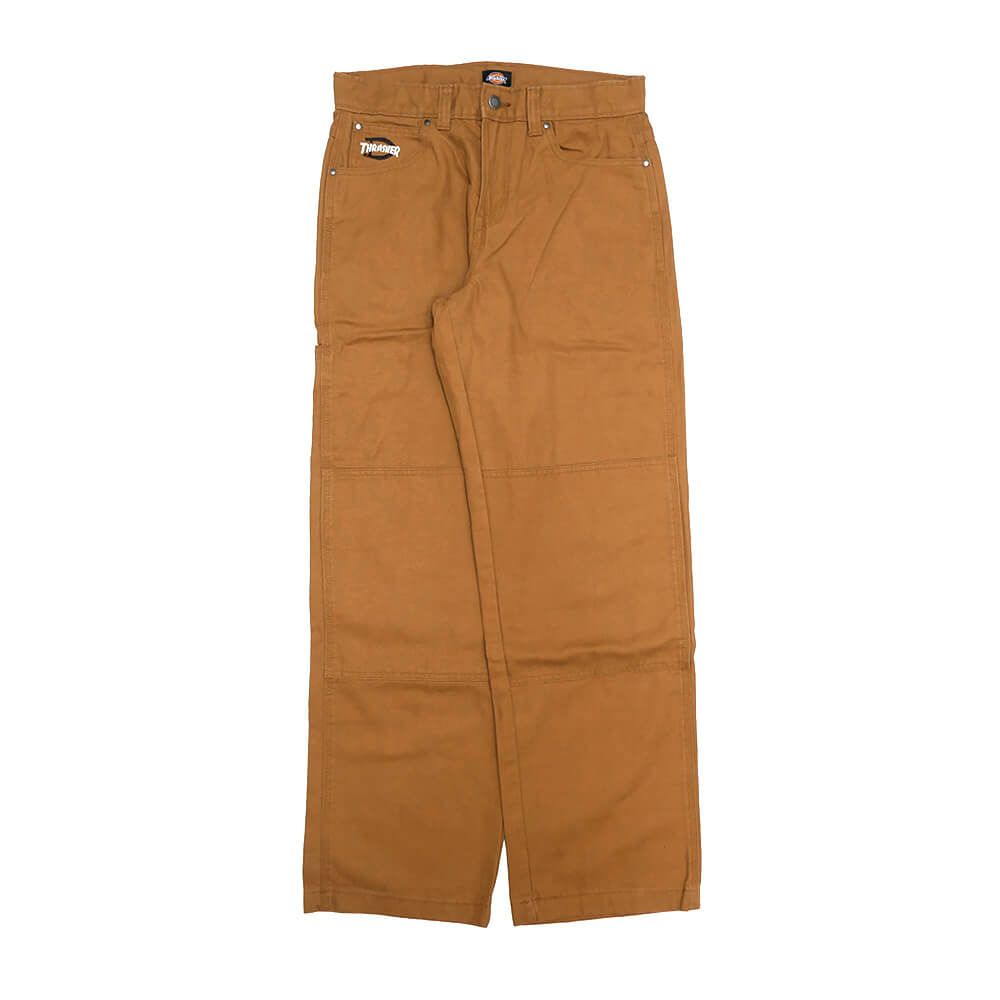 DICKIES SKATEBOARDING PANTS ディッキーズ スケートボーディング パンツ ジーンズ DICKIES x THRASHER DOUBLE KNEE BROWN スケートボード スケボー 