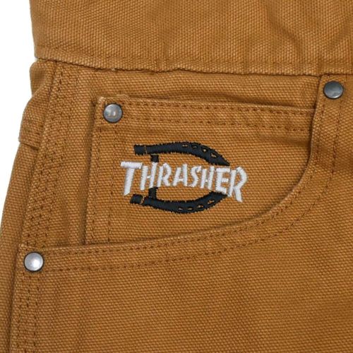 DICKIES SKATEBOARDING PANTS ディッキーズ スケートボーディング パンツ ジーンズ DICKIES x THRASHER DOUBLE KNEE BROWN スケートボード スケボー 8