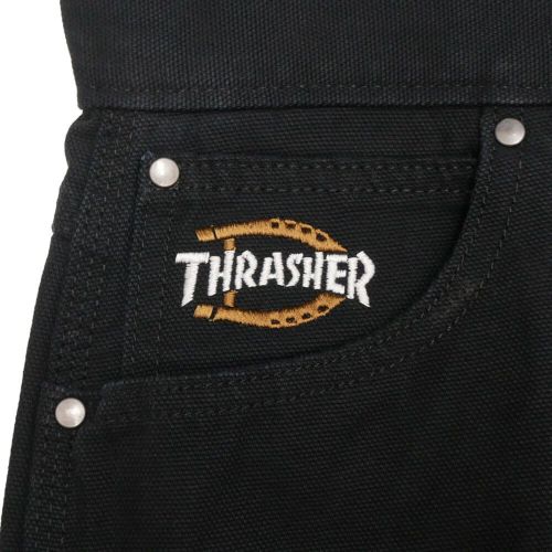 DICKIES SKATEBOARDING PANTS ディッキーズ スケートボーディング パンツ ジーンズ DICKIES x THRASHER DOUBLE KNEE BLACK スケートボード スケボー 8