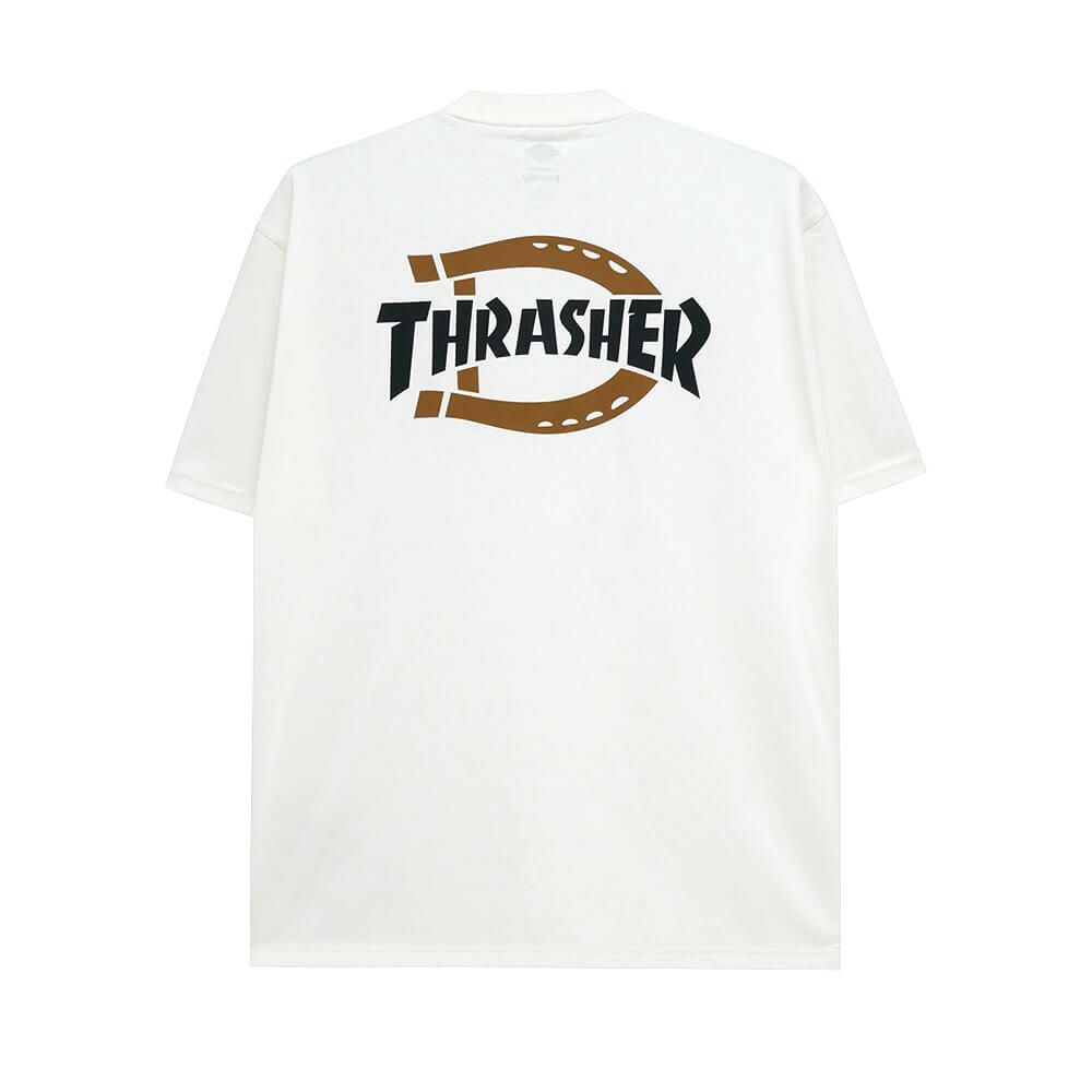 DICKIES SKATEBOARDING T-SHIRT ディッキーズ スケートボーディング Tシャツ DICKIES x THRASHER GRAPHIC WHITE スケートボード スケボー 