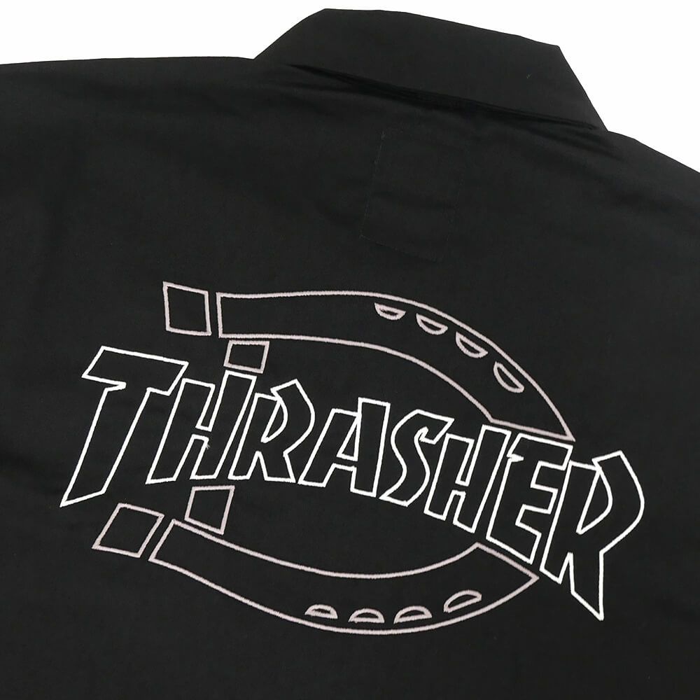DICKIES SKATEBOARDING SHORT SLEEVE SHIRTS ディッキーズ スケートボーディング 半袖シャツ DICKIES x THRASHER CANVAS WORK BLACK スケートボード スケボー 5