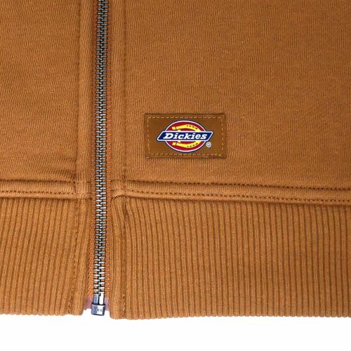 DICKIES SKATEBOARDING HOOD ディッキーズスケートボーディング パーカー DICKIES x THRASHER ZIP THROUGH BROWN スケートボード スケボー 3