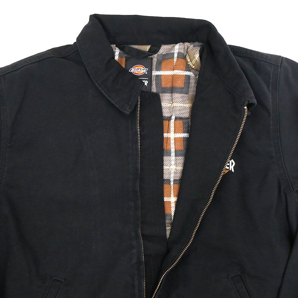 DICKIES SKATEBOARDING JACKET ディッキーズ スケートボーディング ジャケット DICKIES x THRASHER COTTON JACKET BLACK スケートボード スケボー 2
