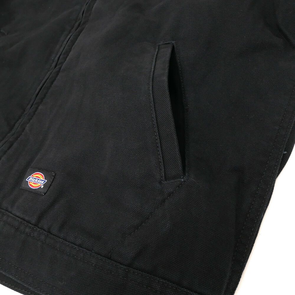 DICKIES SKATEBOARDING JACKET ディッキーズ スケートボーディング ジャケット DICKIES x THRASHER COTTON JACKET BLACK スケートボード スケボー 3