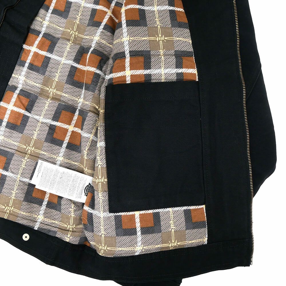 DICKIES SKATEBOARDING JACKET ディッキーズ スケートボーディング ジャケット DICKIES x THRASHER COTTON JACKET BLACK スケートボード スケボー 4