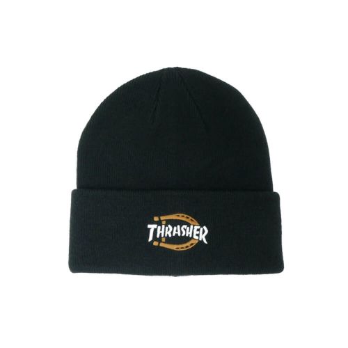 DICKIES SKATEBOARDING KNITCAP ディッキーズ スケートボーディング ニットキャップ DICKIES x THRASHER BEANIE BLACK スケートボード スケボー 