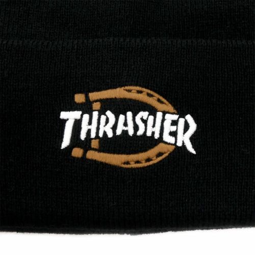 DICKIES SKATEBOARDING KNITCAP ディッキーズ スケートボーディング ニットキャップ DICKIES x THRASHER BEANIE BLACK スケートボード スケボー 2