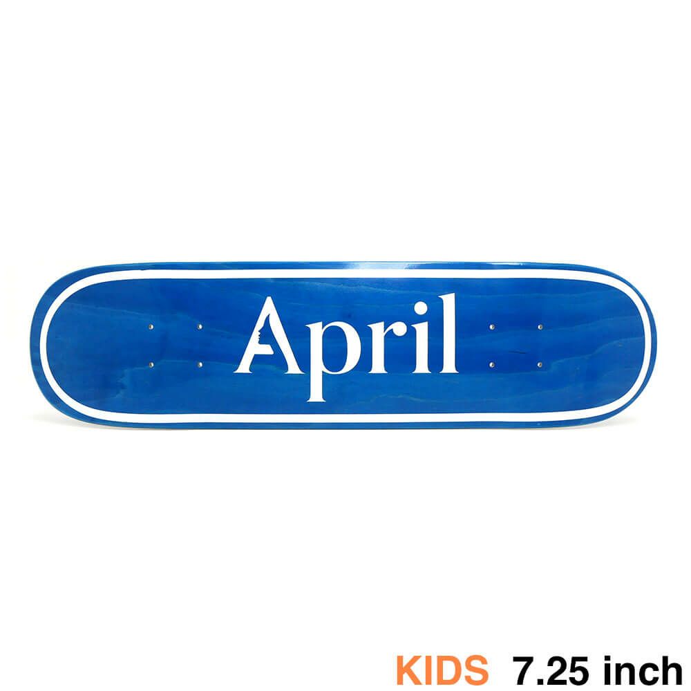 APRIL DECK エイプリル デッキ（子供用） TEAM OG LOGO BLUE INVERT MINI 7.25 スケートボード スケボー　1