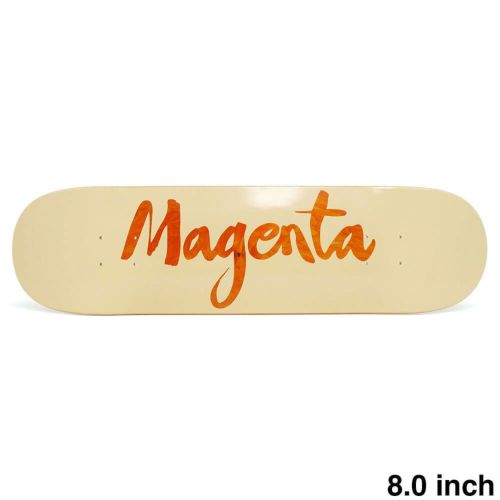 【10月25日 11時発売】MAGENTA DECK マゼンタ デッキ TEAM BRUSH ORANGE STAIN 8.0 スケートボード スケボー 1