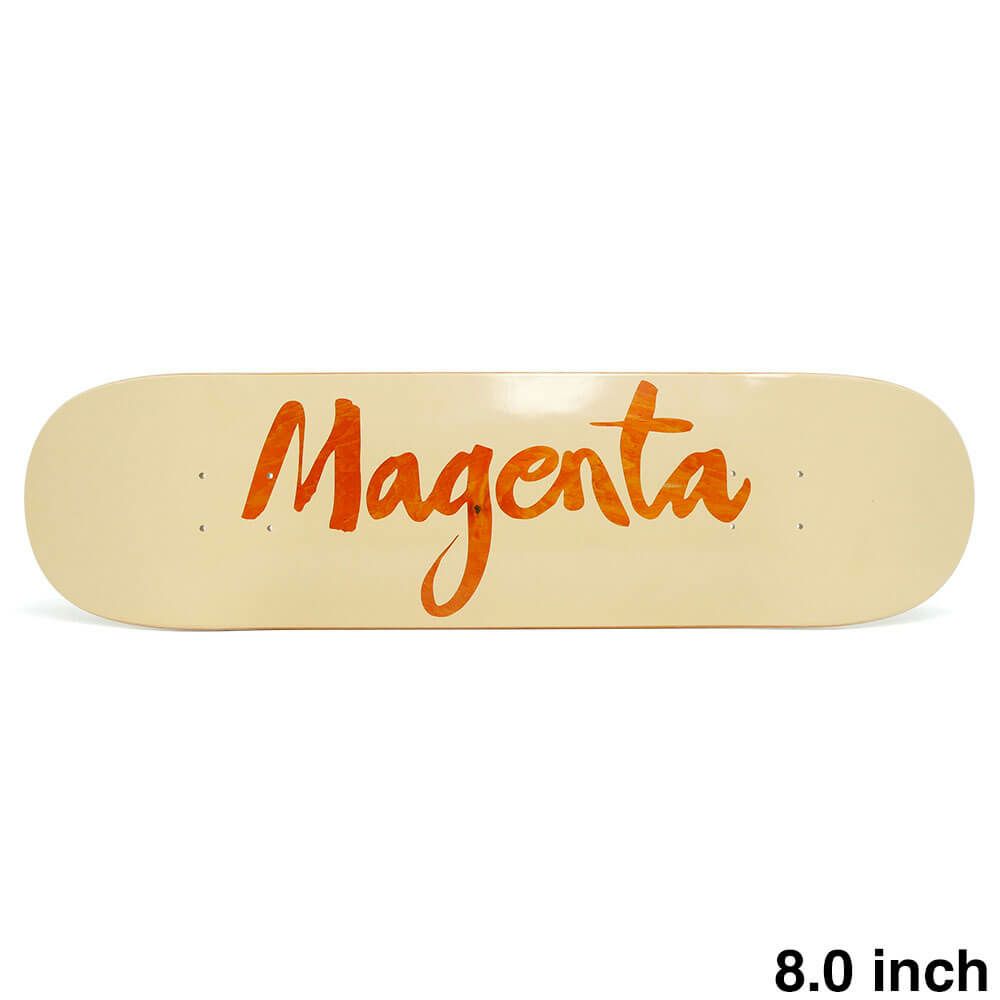 【10月25日 11時発売】MAGENTA DECK マゼンタ デッキ TEAM BRUSH ORANGE STAIN 8.0 スケートボード スケボー 1