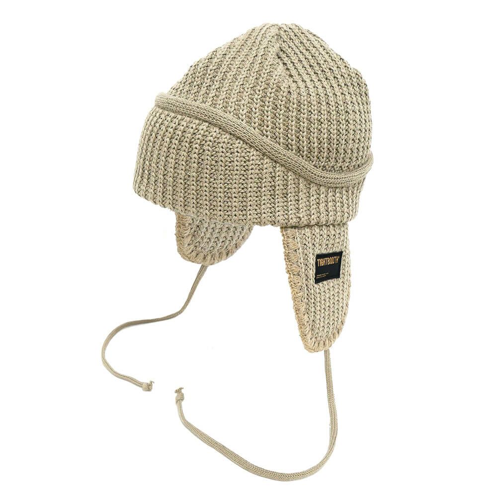 TIGHTBOOTH（TBPR）KNITCAP タイトブース ニットキャップ FLIGHT BEANIE LIGHT GREY スケートボード スケボー 1