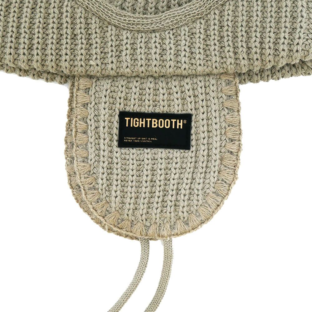 TIGHTBOOTH（TBPR）KNITCAP タイトブース ニットキャップ FLIGHT BEANIE LIGHT GREY スケートボード スケボー 2