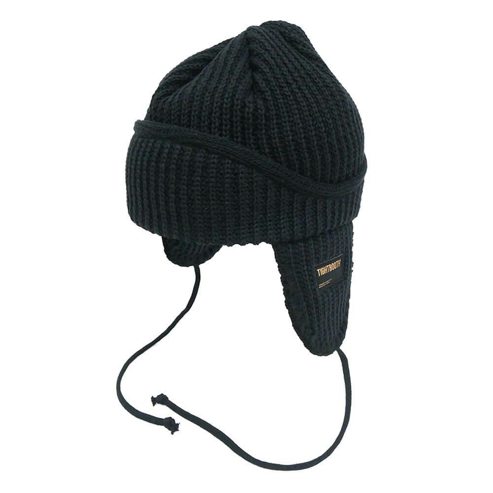 TIGHTBOOTH（TBPR）KNITCAP タイトブース ニットキャップ FLIGHT BEANIE BLACK スケートボード スケボー 1