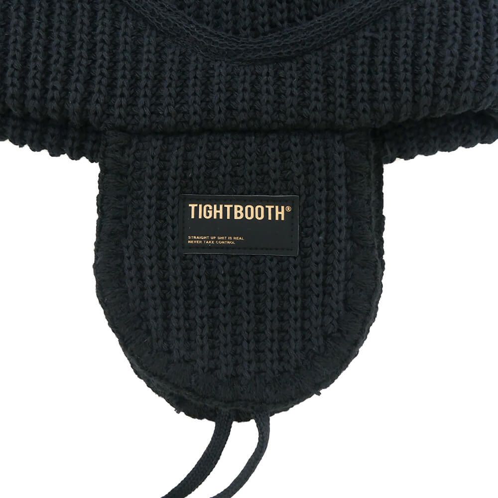 TIGHTBOOTH（TBPR）KNITCAP タイトブース ニットキャップ FLIGHT BEANIE BLACK スケートボード スケボー 2
