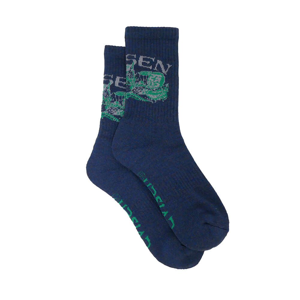 EVISEN SOCKS エビセン ソックス 靴下 DRAGON NAVY スケートボード スケボー 3