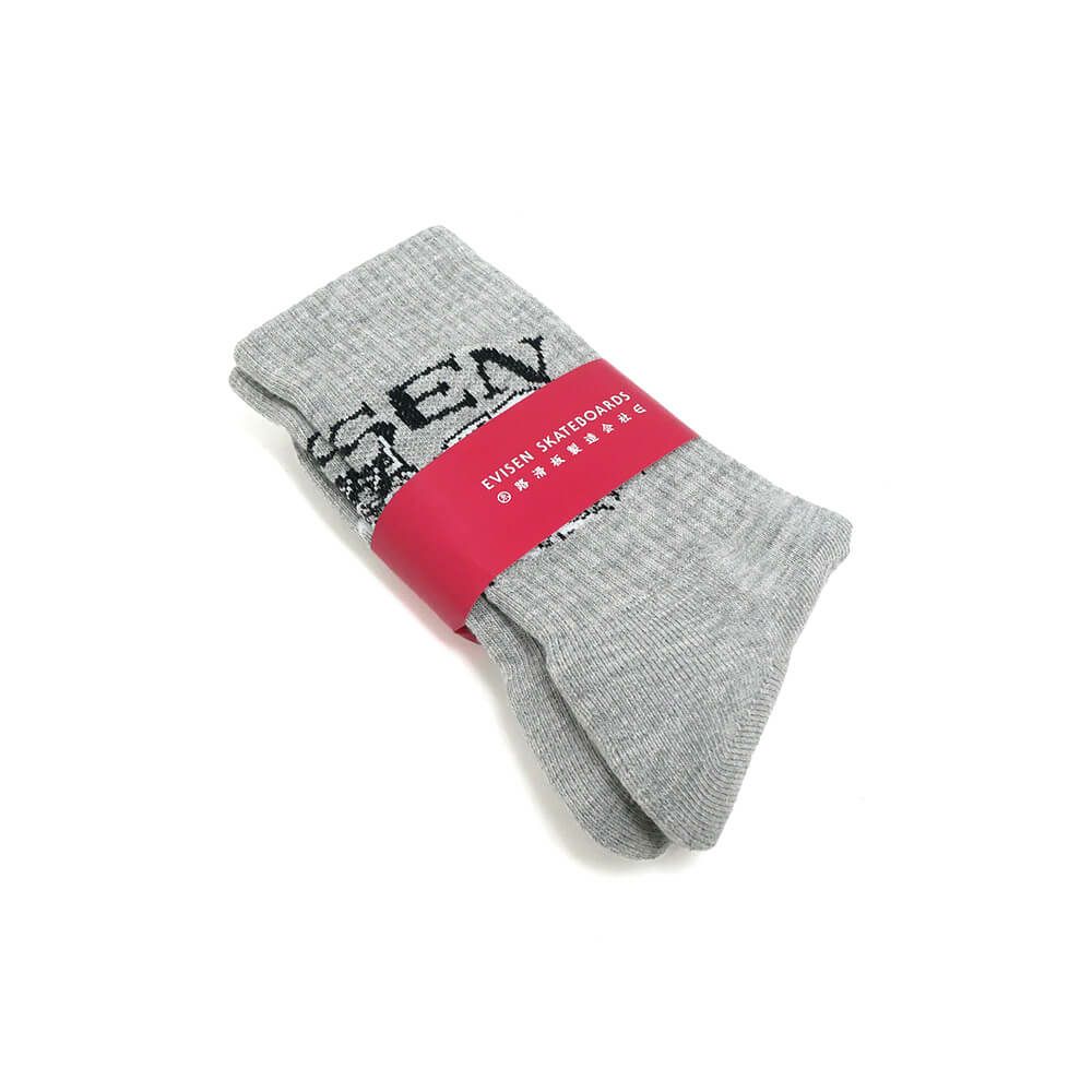 EVISEN SOCKS エビセン ソックス 靴下 DRAGON GREY スケートボード スケボー 6
