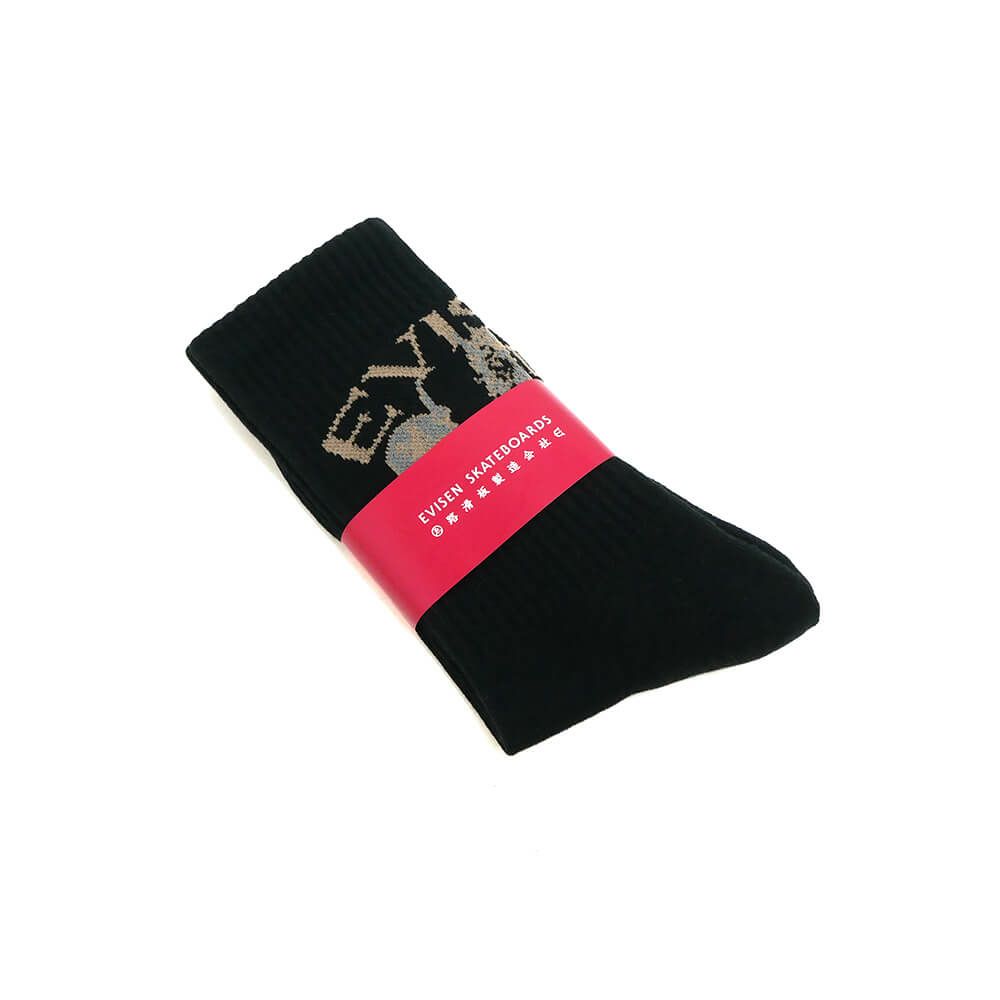  EVISEN SOCKS エビセン ソックス 靴下 DRAGON BLACK スケートボード スケボー 6