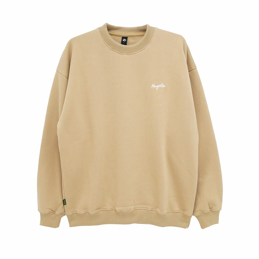 MAGENTA CREW SWEAT マゼンタ トレーナー SCRIPT BEIGE スケートボード スケボー 