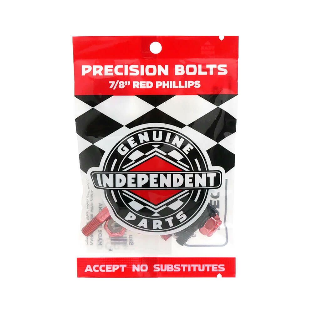 INDEPENDENT BOLT インディペンデント ボルト（プラス） PRECISION BOLTS PHILLIPS・SUMMIT BLACK/RED スケートボード スケボー 1