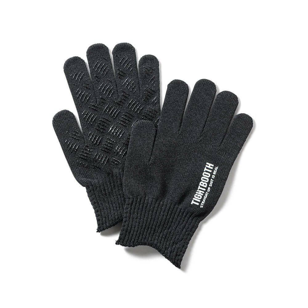 TIGHTBOOTH（TBPR）GLOVE タイトブース グローブ 手袋 LOGO GLOVE BLACK スケートボード スケボー 1