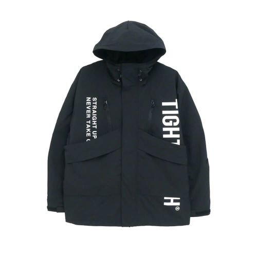 TIGHTBOOTH（TBPR） JACKET タイトブース ジャケット HOODED TACTICAL BLACK スケートボード スケボー 