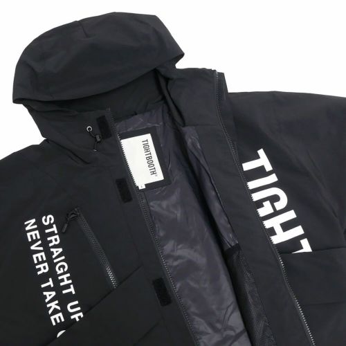 TIGHTBOOTH（TBPR） JACKET タイトブース ジャケット HOODED TACTICAL BLACK スケートボード スケボー 2