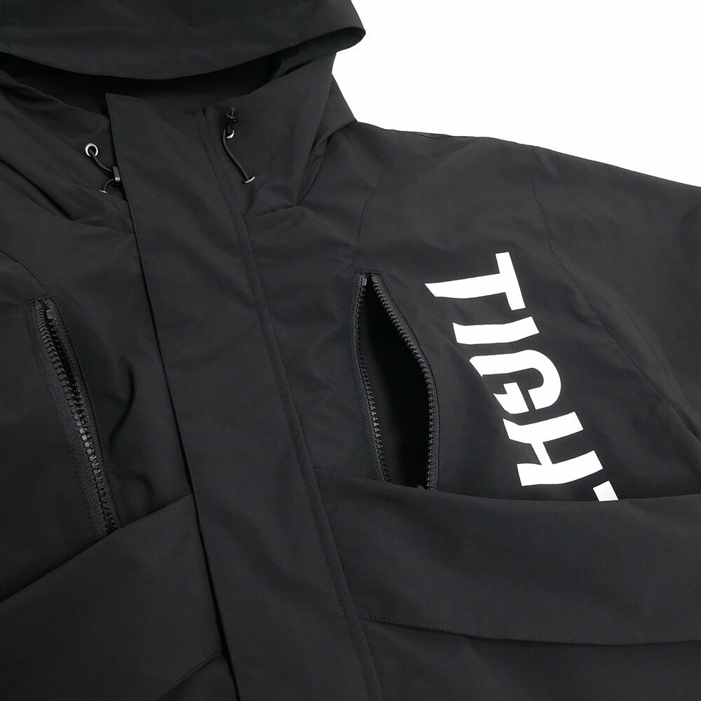 TIGHTBOOTH（TBPR） JACKET タイトブース ジャケット HOODED TACTICAL BLACK スケートボード スケボー 4