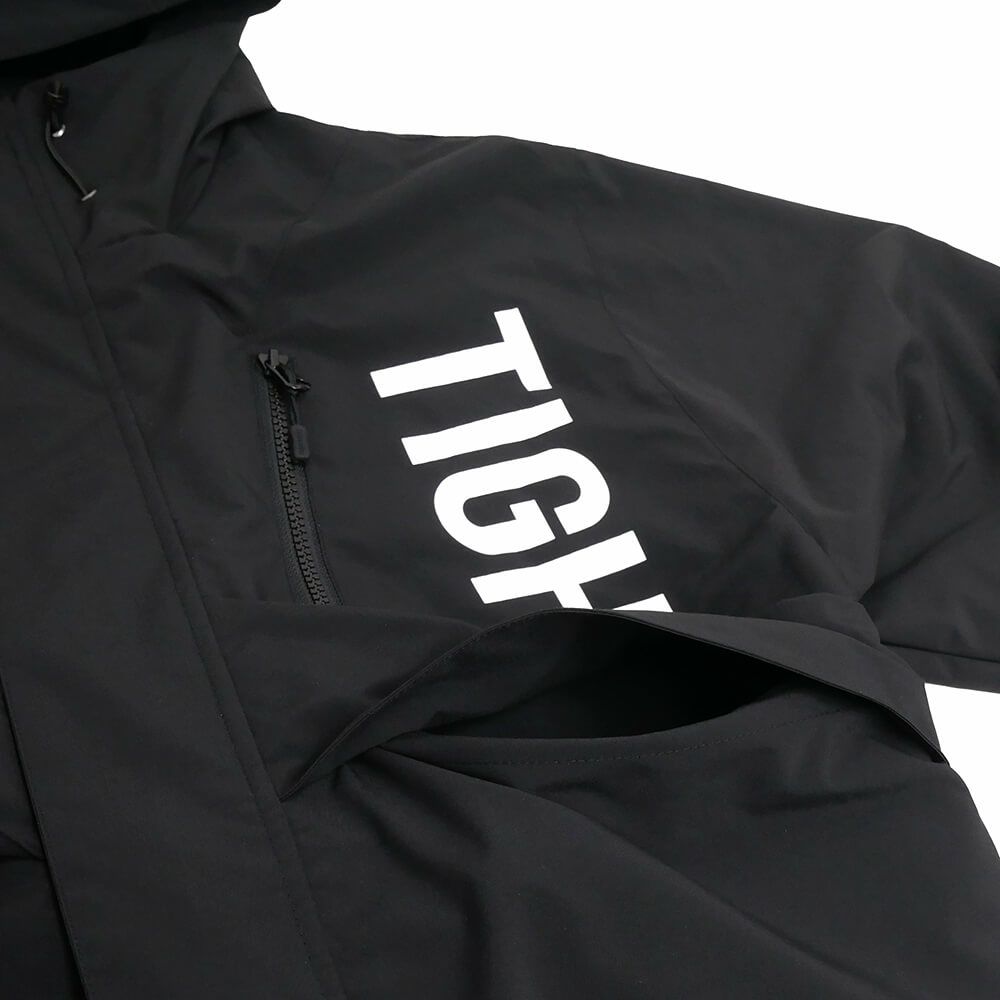 TIGHTBOOTH（TBPR） JACKET タイトブース ジャケット HOODED TACTICAL BLACK スケートボード スケボー 6