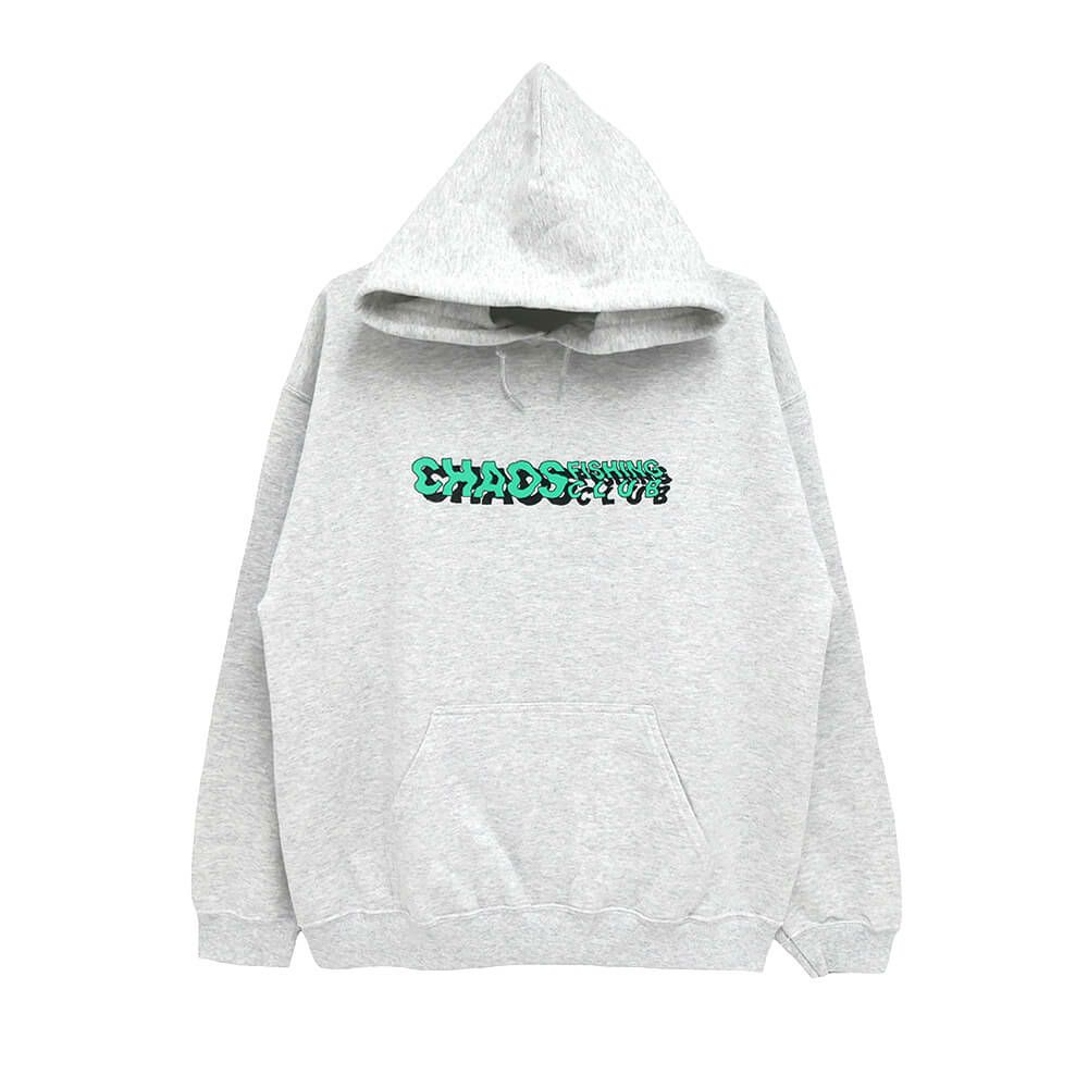 CHAOS FISHING CLUB HOOD カオスフィッシングクラブ パーカー ROAD OF THE SEA GREY スケートボード スケボー 1
