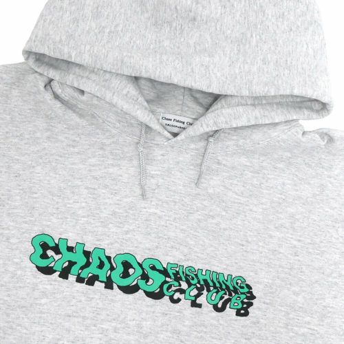 CHAOS FISHING CLUB HOOD カオスフィッシングクラブ パーカー ROAD OF THE SEA GREY スケートボード スケボー 2