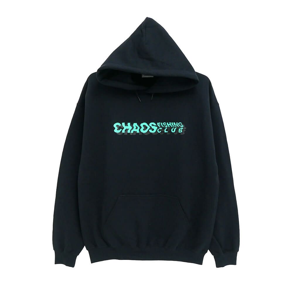 CHAOS FISHING CLUB HOOD カオスフィッシングクラブ パーカー ROAD OF THE SEA BLACK スケートボード スケボー 1