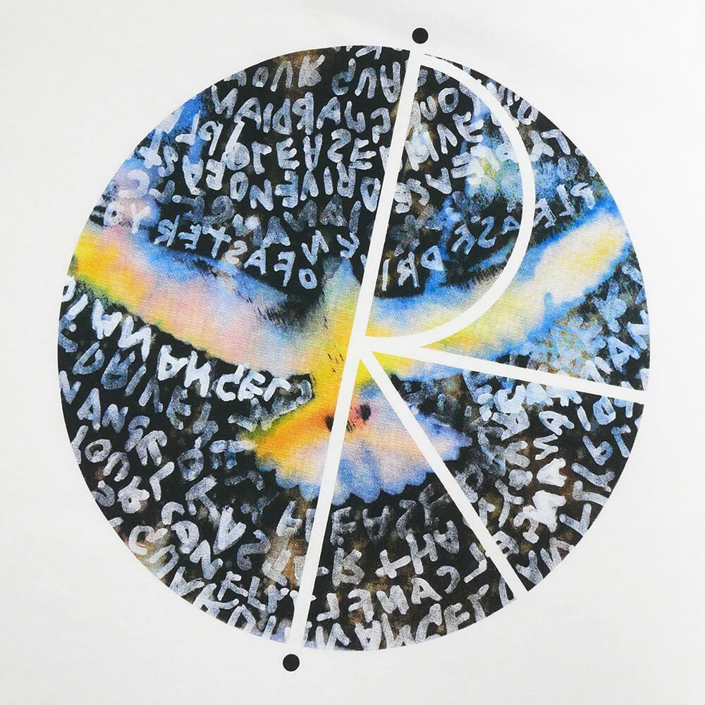 POLAR T-SHIRT ポーラー Tシャツ FILL LOGO SEARCHING FOR PEACE WHITE スケートボード スケボー 3