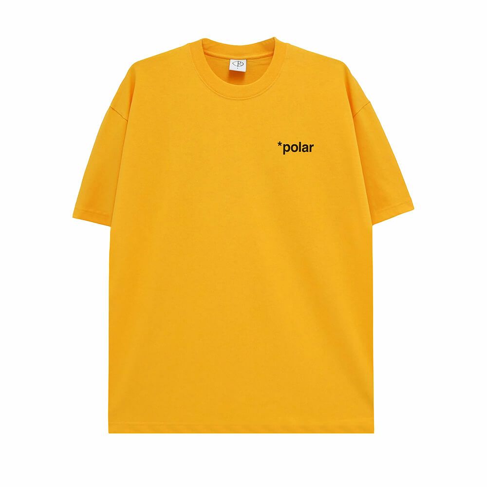 POLAR T-SHIRT ポーラー Tシャツ USELESS WOODEN DOG YELLOW スケートボード スケボー 1