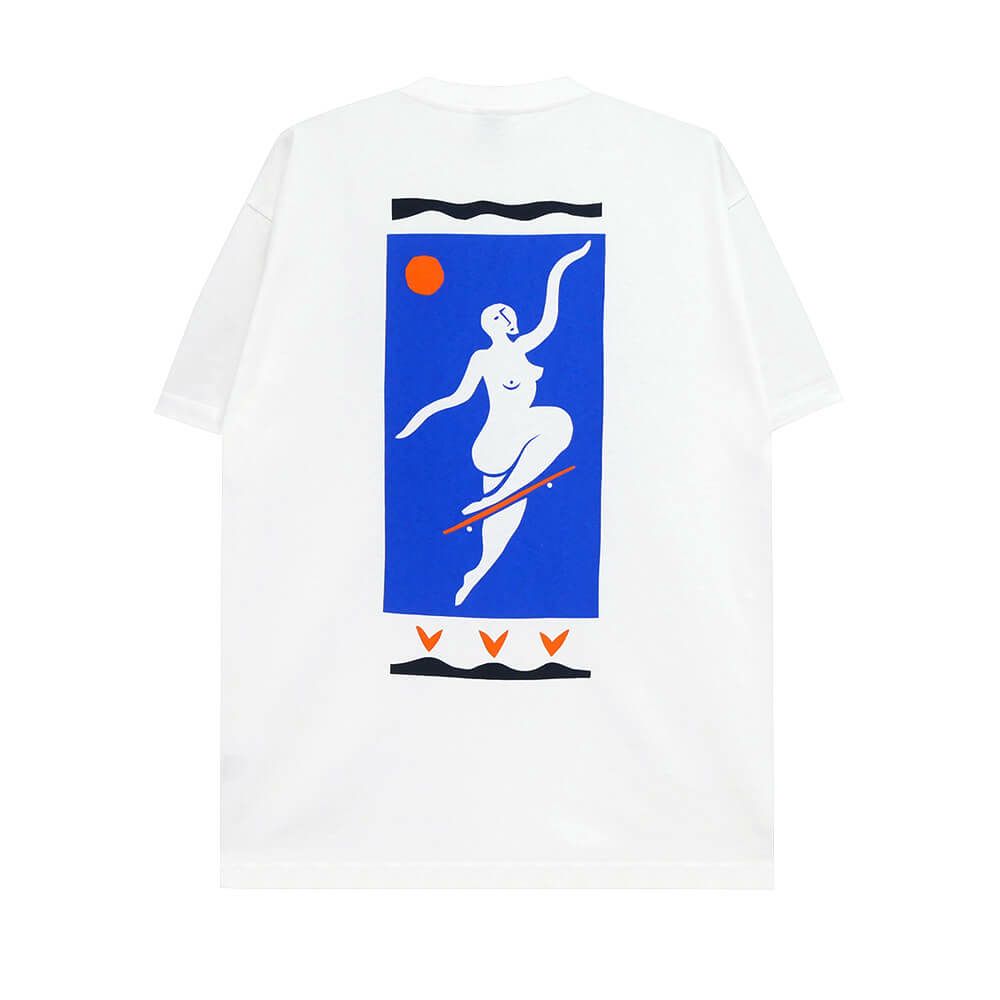 POLAR T-SHIRT ポーラー Tシャツ NO COMPLIES FOREVER WHITE スケートボード スケボー 