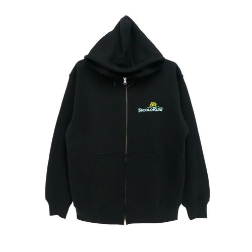 MAGICAL MOSH MISFITS HOOD マジカルモッシュミスフィッツ パーカー TACO RIDE x COLOR COMMUNICATIONS x MXMXM ZIP HOODIE BLACK スケートボード スケボー 1