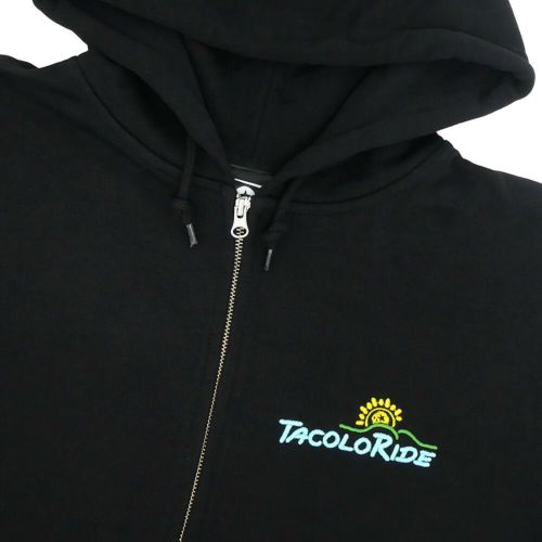 MAGICAL MOSH MISFITS HOOD マジカルモッシュミスフィッツ パーカー TACO RIDE x COLOR COMMUNICATIONS x MXMXM ZIP HOODIE BLACK スケートボード スケボー 2
