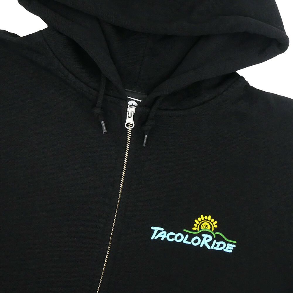 MAGICAL MOSH MISFITS HOOD マジカルモッシュミスフィッツ パーカー TACO RIDE x COLOR COMMUNICATIONS x MXMXM ZIP HOODIE BLACK スケートボード スケボー 2