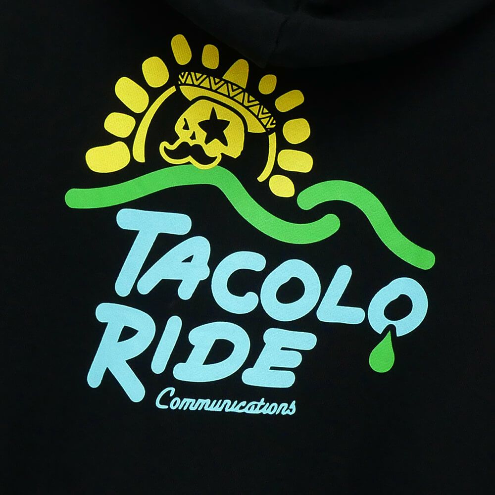 MAGICAL MOSH MISFITS HOOD マジカルモッシュミスフィッツ パーカー TACO RIDE x COLOR COMMUNICATIONS x MXMXM ZIP HOODIE BLACK スケートボード スケボー 5