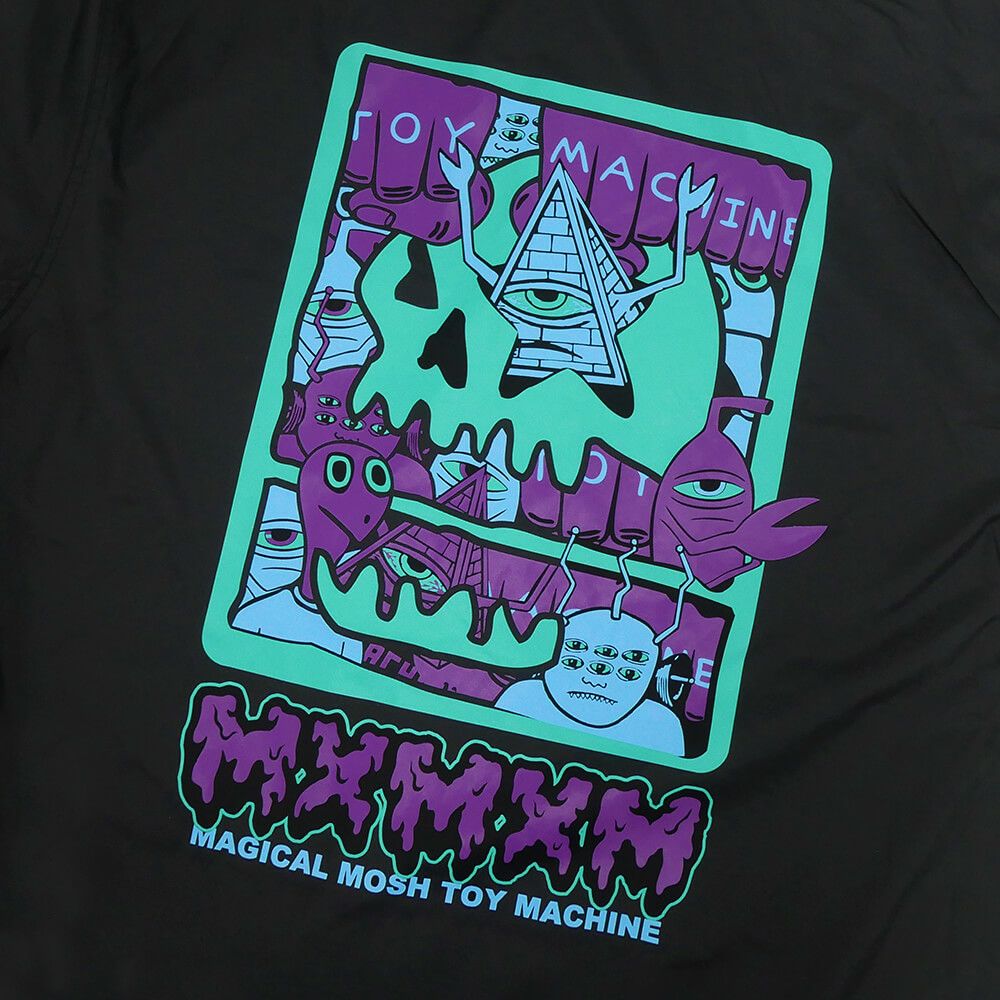 MAGICAL MOSH MISFITS JACKET マジカルモッシュミスフィッツ ジャケット TOY MACHINE x MXMXM MAGICAL MOSH TOY MACHINE BLACK スケートボード スケボー 5